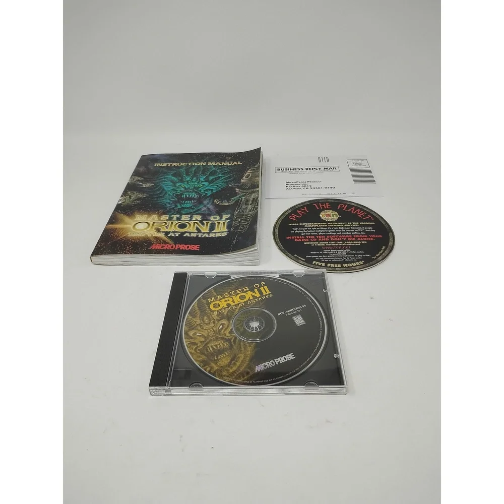 Vintage 1996 MicroProse Master of Orion II: Battle at Antares Big Box PC Game